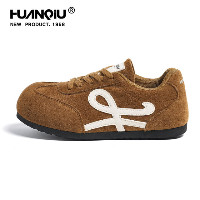 Global niche retro moral training shoes for women 2025 autumn new popular versatile Forrest Gump shoes thick-soled height-increasing women's shoes