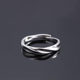 Mobius ring ring men's light luxury high-end single index ring women's niche design simple and adjustable