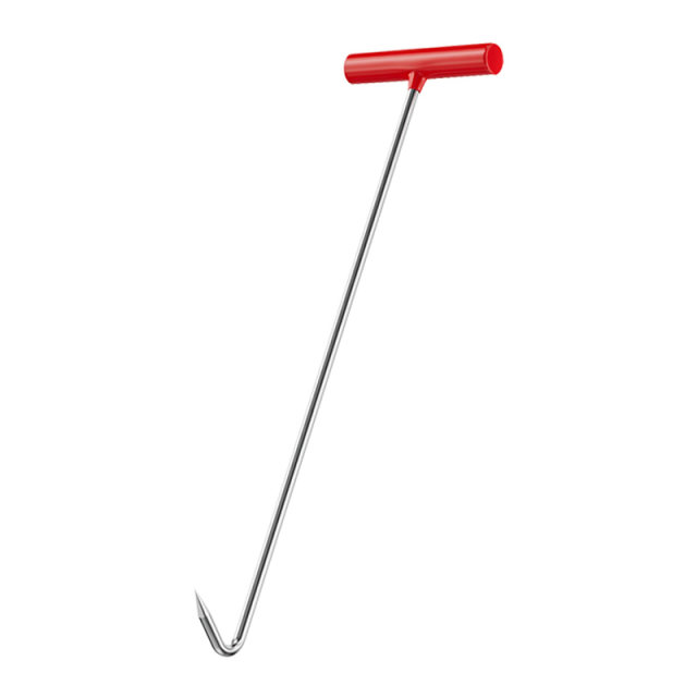 Manhole cover hook stainless steel long pole sewer iron hook hook sewer pull cargo iron hook cover hook tool pull cargo