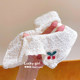 Children's square scarf hair circle girls 2025 new high-end style tied hair low ponytail head rope little girl fashionable hair accessories