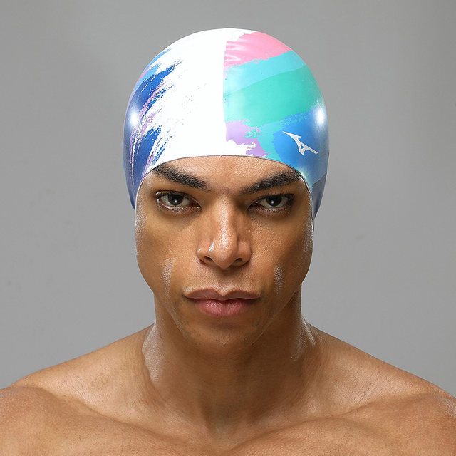 Meijin thick silicon glue hats men and women long hair, waterproof, head, fashion adult head enclosure ear career swimming cap