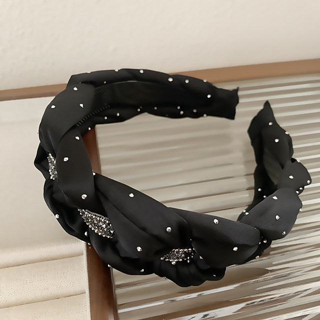 Black headband hairband for women 2023 new style high-end fashionable headband versatile suitable for hairpins