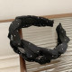 Black headband hairband for women 2023 new style high-end fashionable headband versatile suitable for hairpins