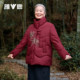 Yalu elderly down jacket female grandma short thickened winter coat new middle-aged and elderly mother wedding banquet festive coat