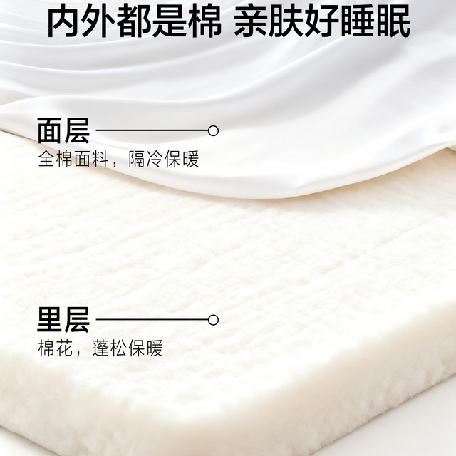 Hailan Home Xinjiang Cotton Quilt Thickened Warm All-Cotton Winter Pure Cotton Student Door Spring and Autumn Quilt Single and Double People