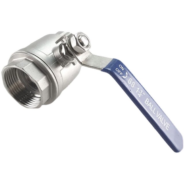 201 304 stainless steel two-piece medium-sized ball valve 2PC internal thread internal wire water switch valve 4 minutes 6 minutes 1 inch