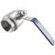 201 304 stainless steel two-piece medium-sized ball valve 2PC internal thread internal wire water switch valve 4 minutes 6 minutes 1 inch