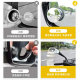 Motorcycle rearview mirror modification wide -angle high -definition blind spot footprint electric car universal suction cup glass small round mirror
