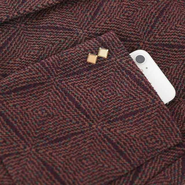 Grandma's spring thin single coat, middle-aged and elderly women's tops, old ladies' autumn jackets, mother's clothes plaid