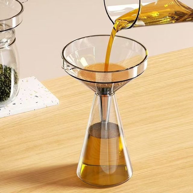 Large wide-mouth plastic funnel