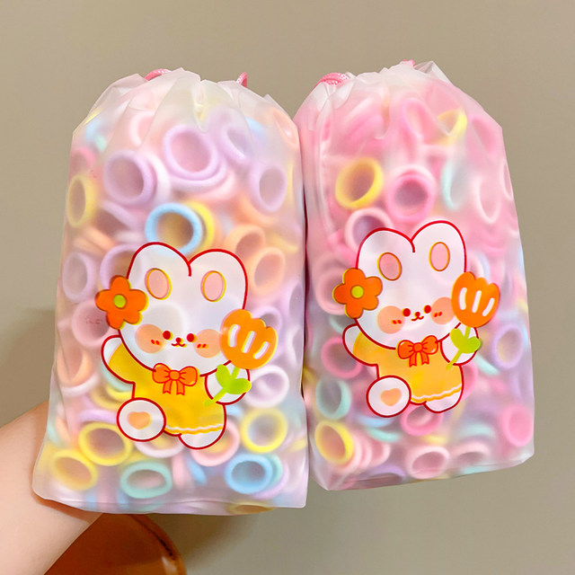 
Children's thumb hair ring, baby rubber band, girl's towel ring, hair rope, high elasticity, small chirp, girl's headband and hair accessories