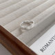 Foot Silver S999 Broken Bingbing Closed Ring Women's Light Luxury High-end Slim Silver Ring Couple Ring Tail Ring