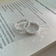 Foot Silver S999 Broken Bingbing Closed Ring Women's Light Luxury High-end Slim Silver Ring Couple Ring Tail Ring