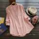 European and American women's clothing cross-border new products 2021 wish Amazon eaby best selling solid color loose stand collar cotton linen shirt
