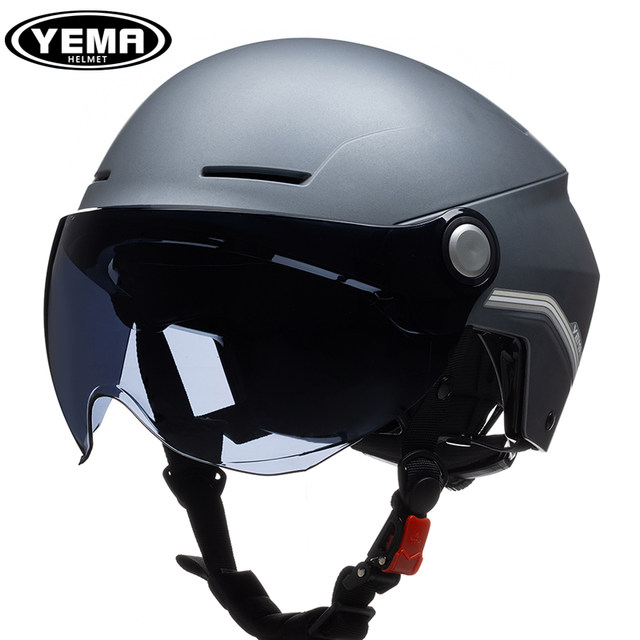 Mustang motorcycle helmet summer sun protection lightweight half helmet 3C certified men's and women's electric bike riding large size safety helmet