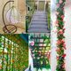 Flower vine air-conditioning pipe decoration blocks sewer pipes, heating pipes, wires, decoration and beautification, concealing artifact ceiling installation