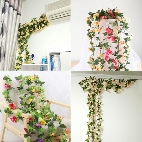 Flower vine air-conditioning pipe decoration blocks sewer pipes, heating pipes, wires, decoration and beautification, concealing artifact ceiling installation