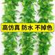 Simulation vine green leaf leaf decorative fake leaf vine ceiling flower rattan water pipes to cover air -conditioning green leaf flower
