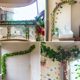 Simulation and fake green leaf rattan water pipe air conditioning wire covering artifact Internet celebrity room ceiling hanging wall winding decoration
