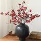 New Chinese style red currant fruit simulation flowers fake flower ornaments New Year decoration flower art living room flower arrangement red bean bouquet
