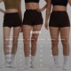 Oneup stretch shorts for women wearing summer high waist slim hot girl cycling fitness yoga sports pants casual pants