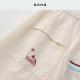 8ON8 white plaid spliced ​​nylon skirt 2025 spring new midi skirt A-line skirt casual and fashionable
