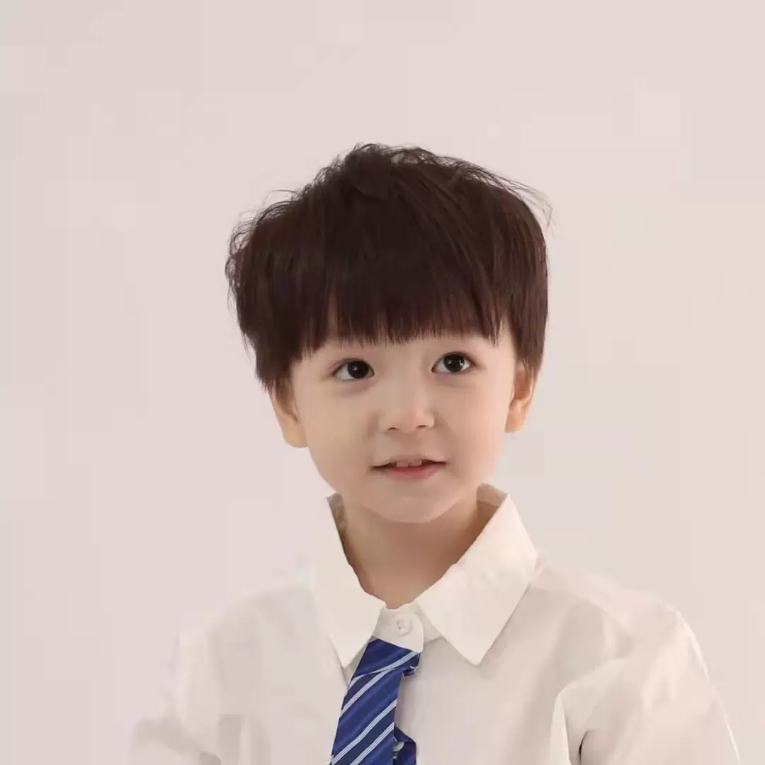Next Kiss儿童假发男短发全头套式正太锅盖头写真齐刘海整顶发套 Taobao