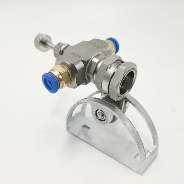 Two -flowing stainless steel mixing air water hybrid siphon pressure -type air atomization nozzle dust removal and humidifying fuel injection mouth
