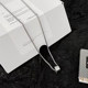 Autumn and winter pendant necklace men's design trendy daily sweatshirt chain American simple niche versatile boys' accessories