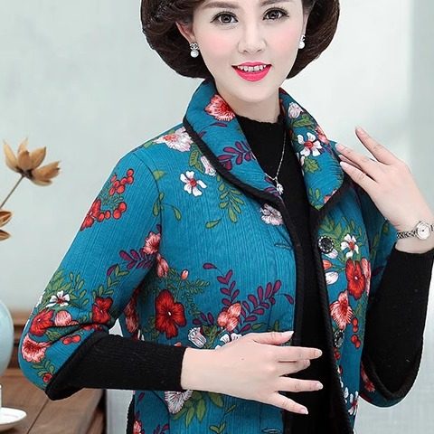 
Middle-aged and elderly vest women autumn and winter clothes mother wearing short-sleeved cotton vest elderly vest middle-aged mother wearing vest