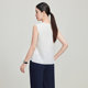 Yingzhishang white acetic acid suspender vest for women 2025 new suit inner bottom shirt high-end V-neck top