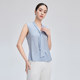 Yingzhi Shangxia's new elegant and versatile streamer-length sleeveless vest for women's simple and high-end mulberry silk base top