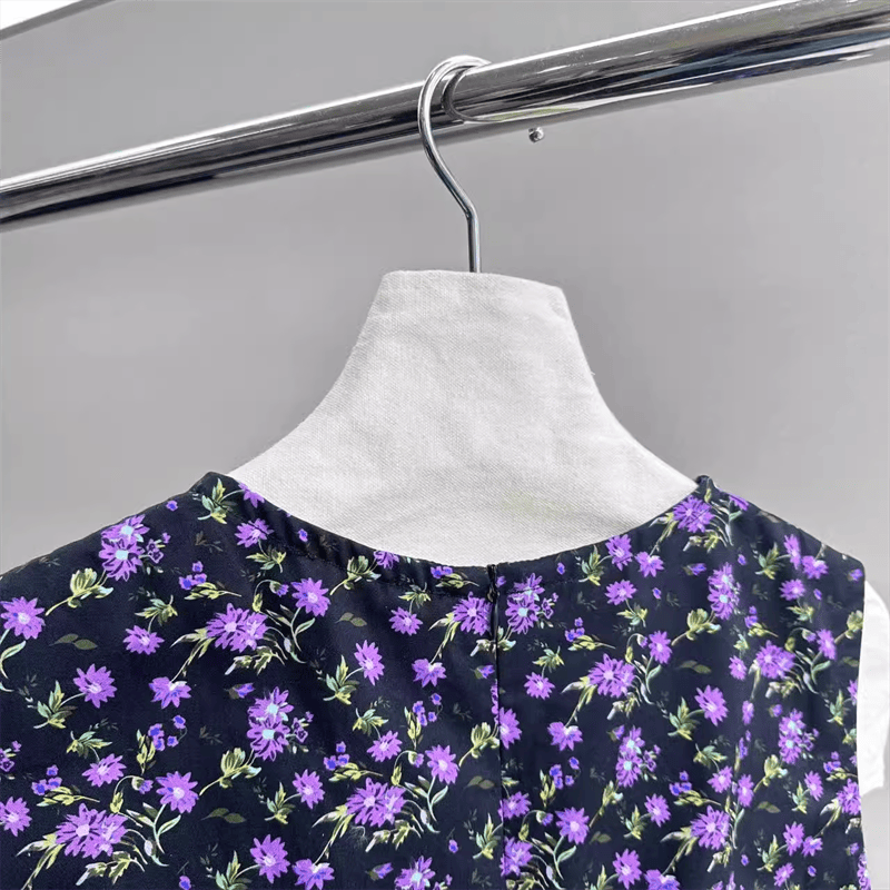 COEMES 2024 autumn and winter new products fashion casual retro floral dress women onenine integrated store
