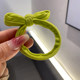 High-looking rubber band for women with dopamine color bow tied hair rope high elastic durable hair ring for women ponytail leather case