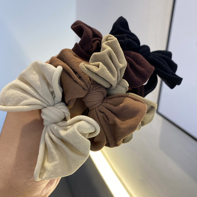 2025 new milk card big bow headband for girls, high elasticity and no damage to hair ties, hair ties for women to tie hair bands