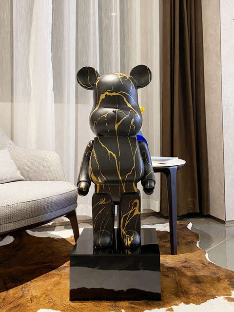 
Floor-standing bear cartoon ornaments, oversized living room TV cabinet, Nordic light luxury decorations, simple soft furnishings, housewarming gifts