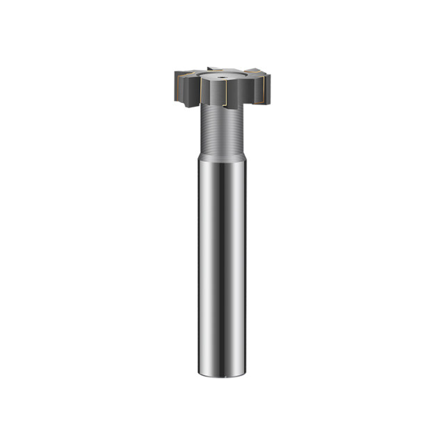 T-shaped knife inlaid with alloy straight shank T-slot milling cutter machining center CNC 10mm carbide tungsten steel T-shaped knife