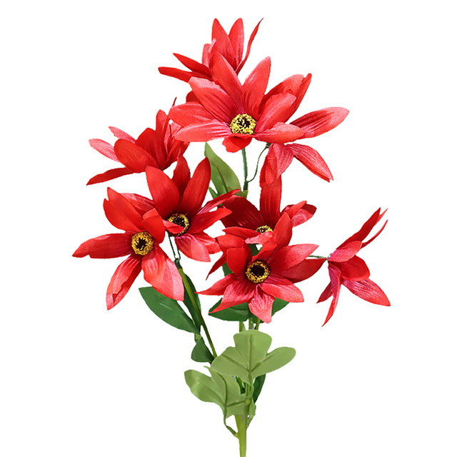 
Simulated Jerusalem artichoke flower chrysanthemum window decoration silk flower outdoor scenery ornaments photography props wedding stage road guide flowers