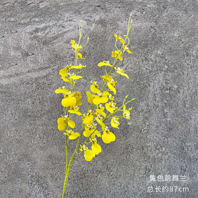 Simulated dance orchid wedding decoration layout wedding hall fake flower road flower arrangement piece decoration wedding flower art flower material