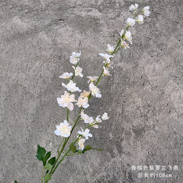 
Wedding simulation flower material violet flying swallow flower arrangement stage soft decoration wedding fake flowers living room entrance decoration flowers