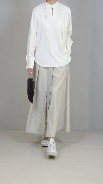 Gao Ding's Drinking Anti -Simple Political Fold Wrinkle Wind Symmetric Symmetric pleated pleated skirt
