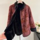 Winter fur coat for the elderly, noble mother's imitation fur coat, 70-year-old and 80-year-old grandma's plush clothes