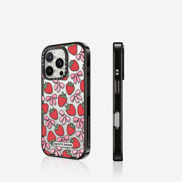 CASETiFY cherry/strawberry bow suitable for iPhone16ProMax/16Pro/15ProMax/14ProMax phone case/magnetic holder