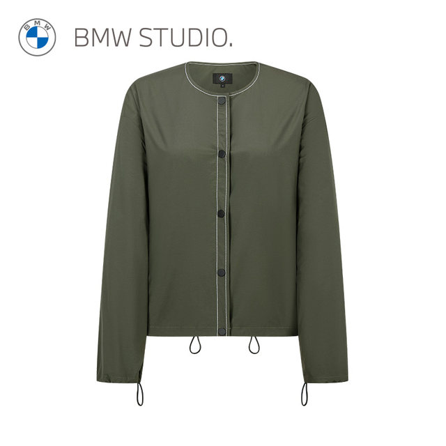 BMW STUDIO BMW Women's Clothing, Fall and Winter Fashion Simple and Versatile Women's Woven Long Sleeve Jacket