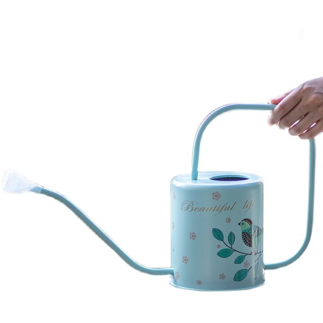 Watering kettle stainless steel long mouth flower watering kettle household watering kettle green plant succulent flower kettle large flower gardening