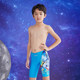 Zhouke Children's Swimming Trunk Professional Training Competition Boys 2025 New Boys Ultraman Five-point Swimming Trunks