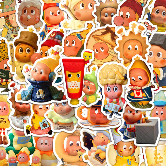 130 cute cartoon stickers diy bubble mart star stickers ins healing super