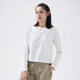 Tuoluji spring long-sleeved quick-drying T-shirt for women solid color short round neck breathable cotton-like small base T-shirt shirt
