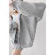 American college sports style gray hip-covered short skirt for women 2025 new summer high-waisted lace-up A-line skirt trendy