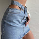 SUMMER CUTOUT Button Denim Pocket SKIRT Summer Summer Spanking Pocket Denim Skirt
